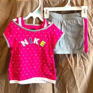 Nike 4T Shirt and Skort set